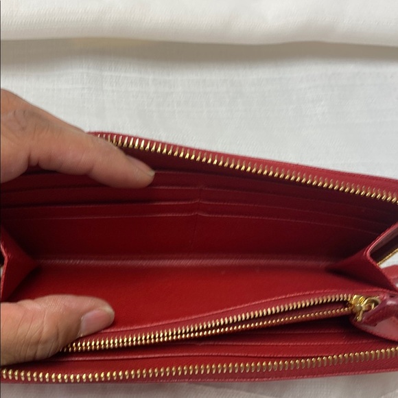 Prada Red Leather Wallet - Picture 7 of 10